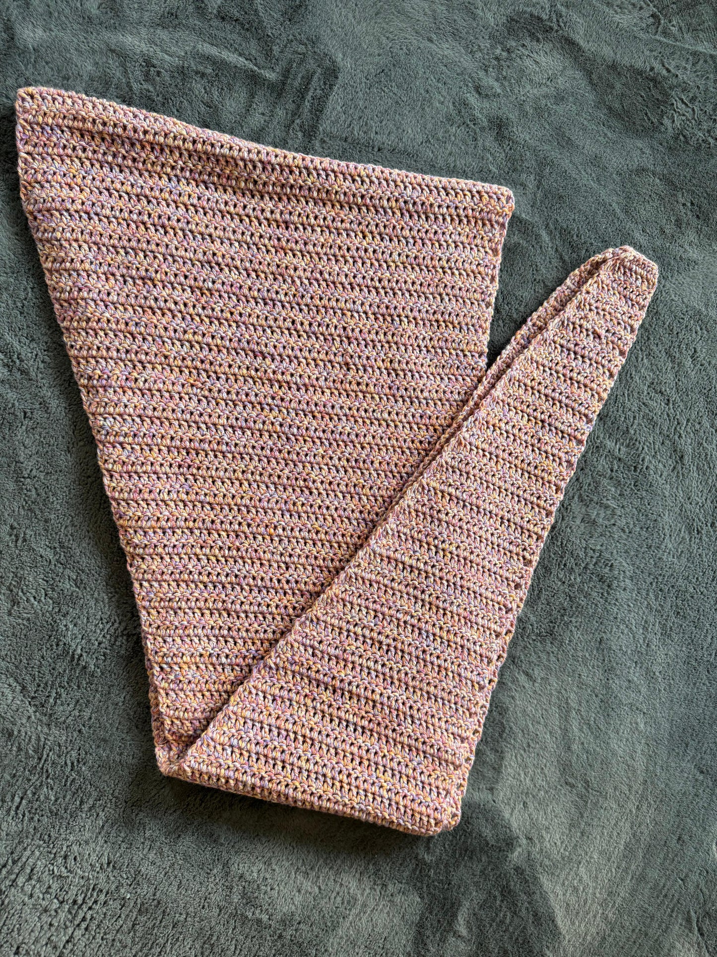 Sjaal driehoek roze