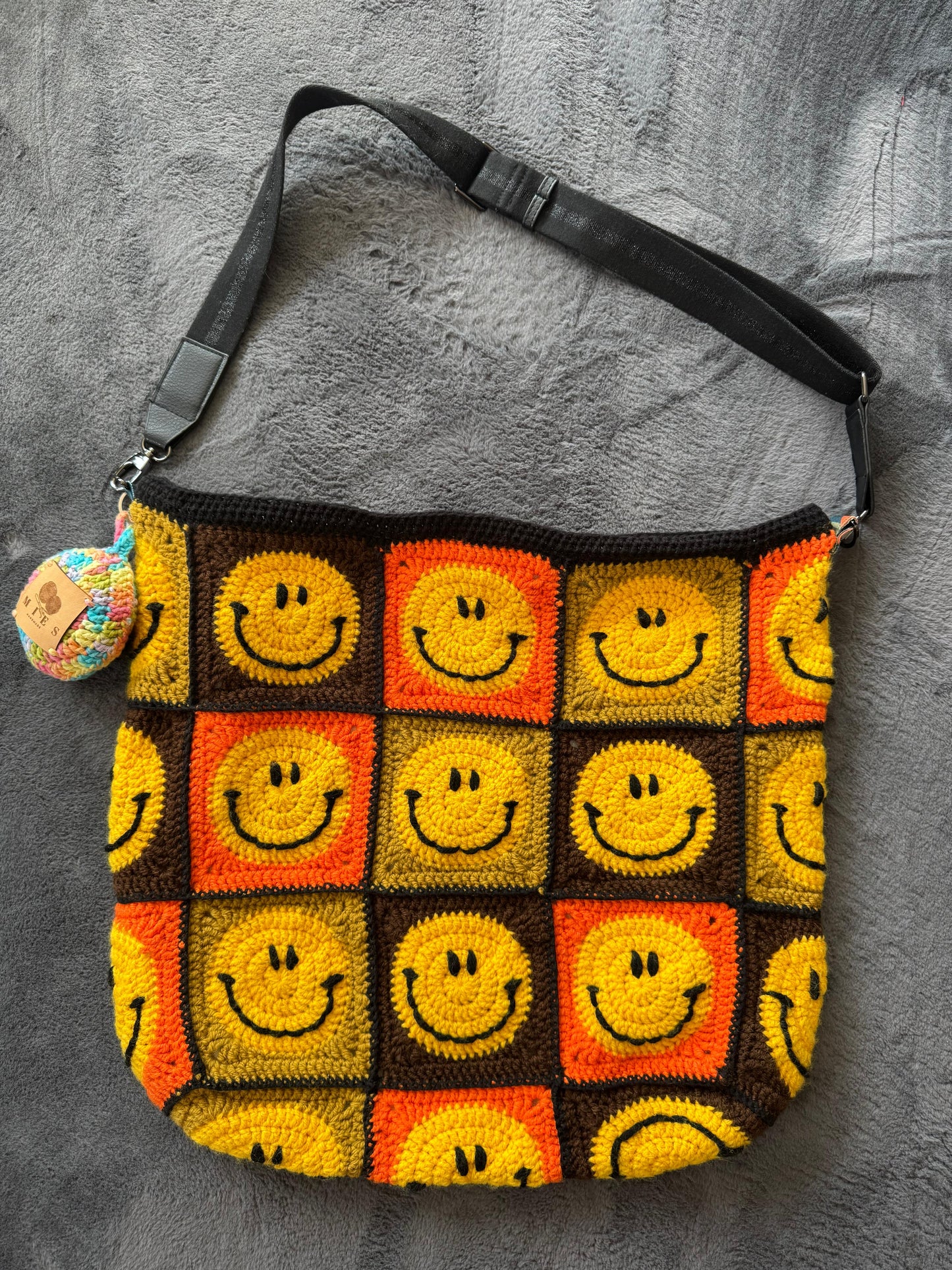 Crochet Bag Smiley
