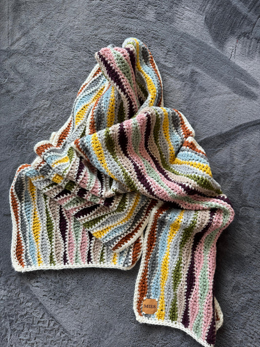 Sjaal pastelkleuren